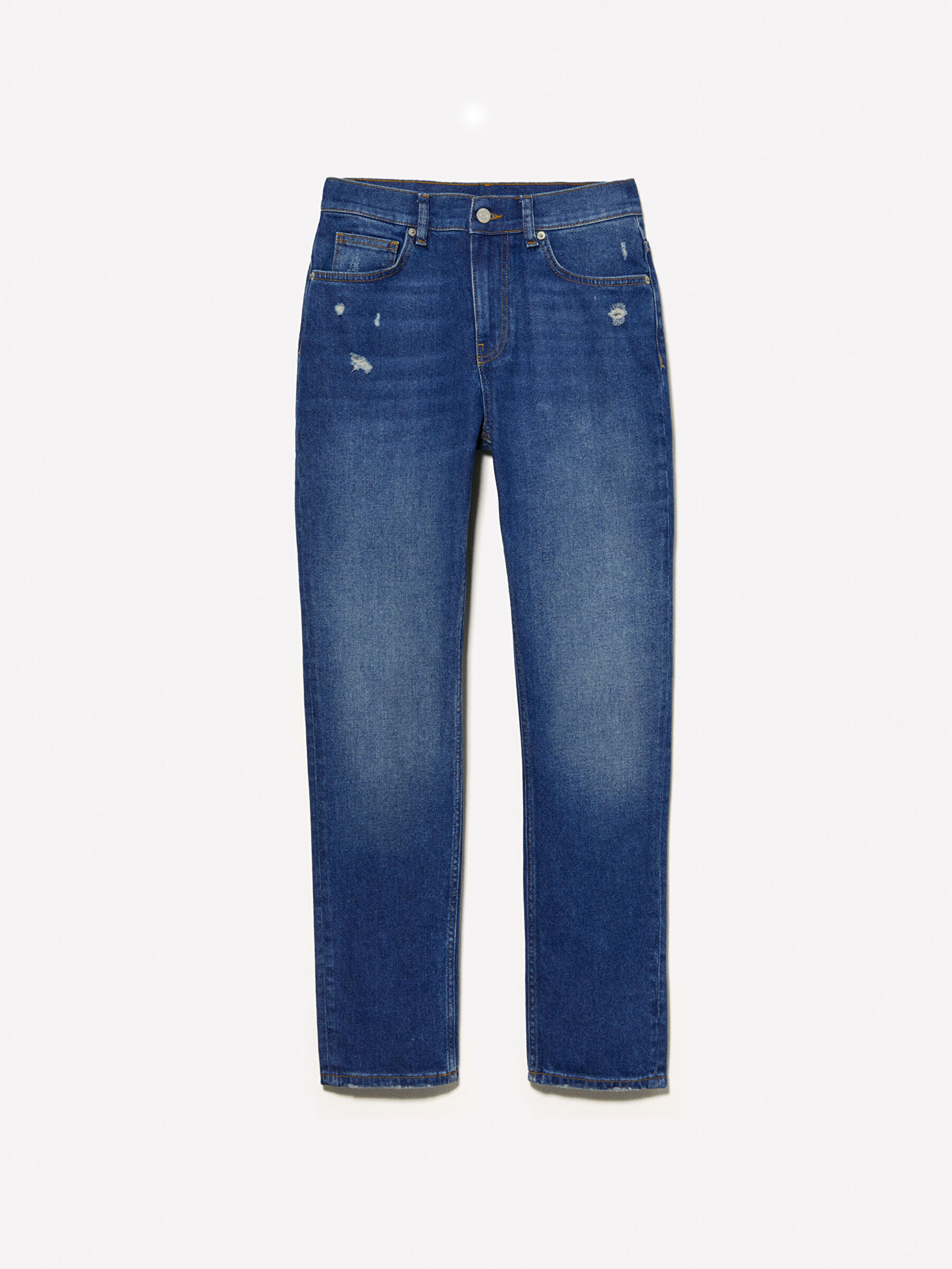 Kadın Koyu Denim Pamuk Karışımlı Normal Bel Denim Pantolon 325P4IM7LE047-902