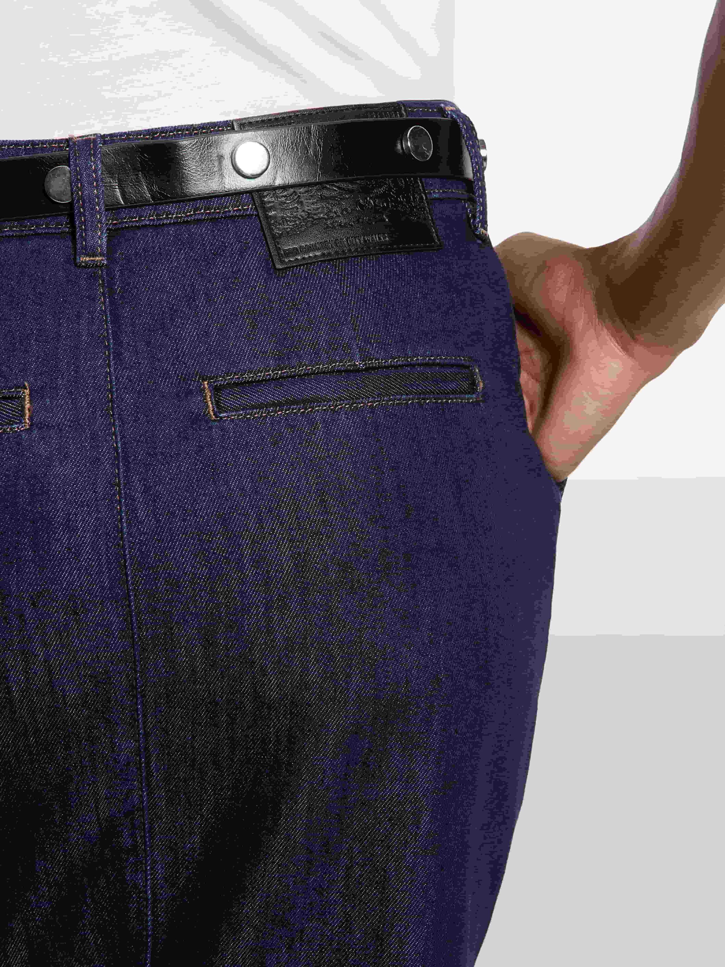 Resim Kadın Antrasit Pamuk ve Liyosel Karışımlı Yüksek Bel Midi Denim Etek