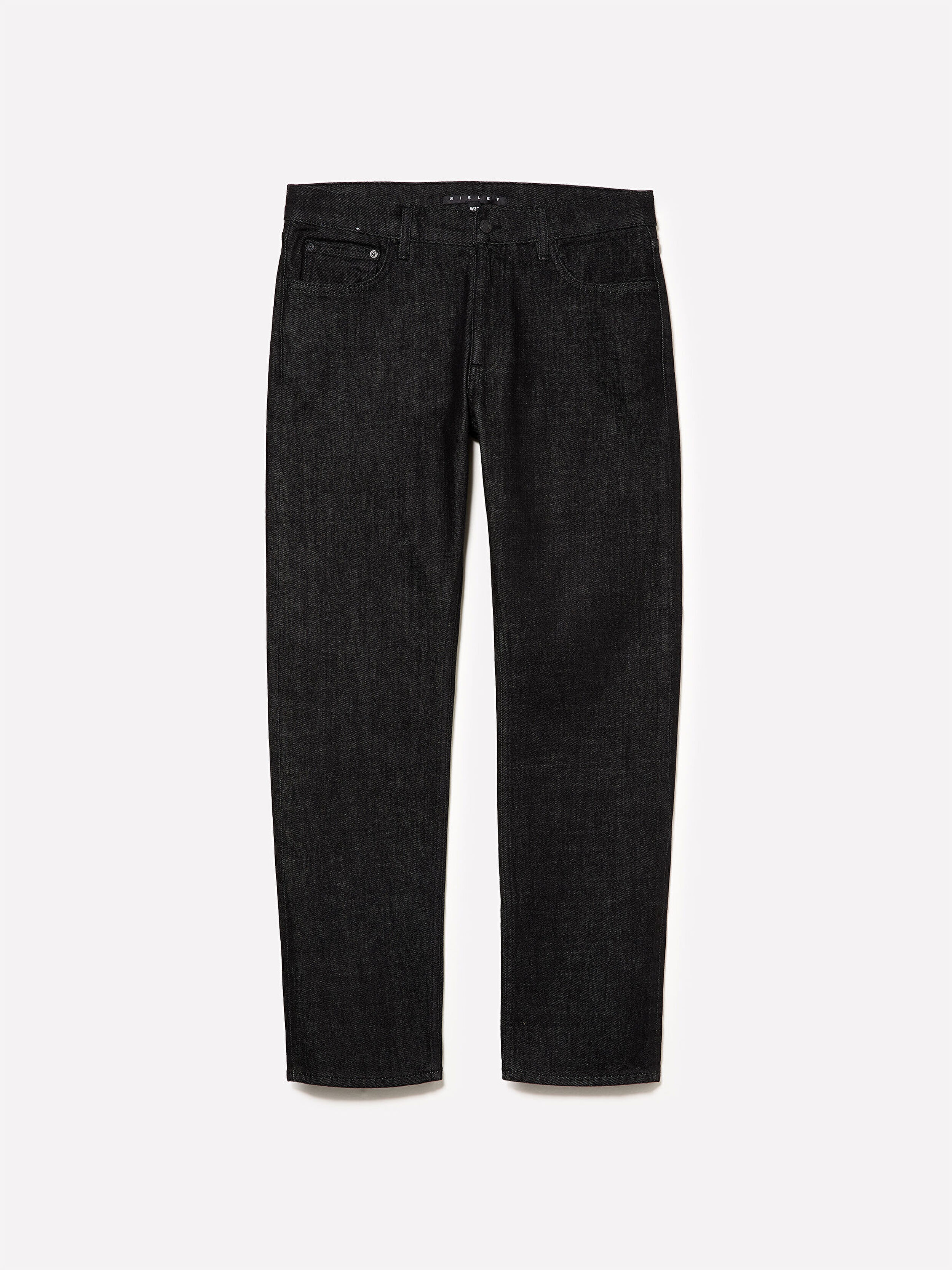 Resim Erkek Siyah Pamuk ve Viskoz Karışımlı Denim Pantolon